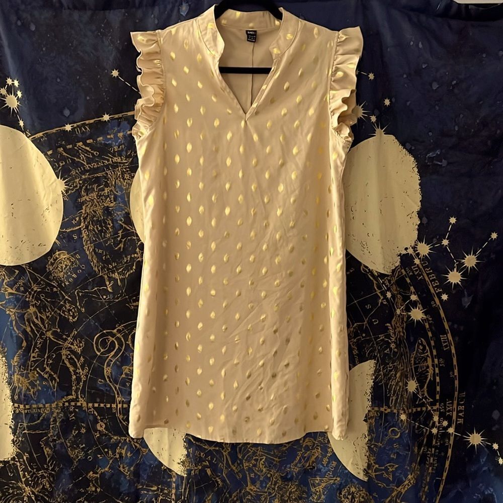 Gold mini dress SZ M